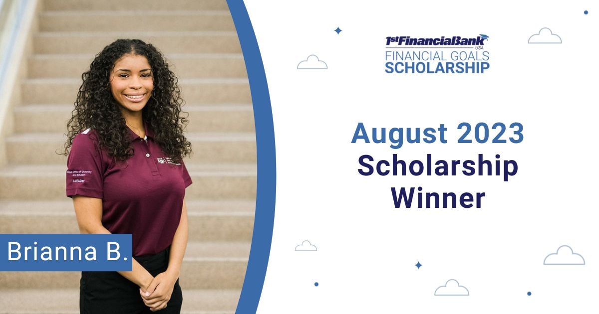 August 2023 1FBUSA Scholarship Winner- Brianna B.
