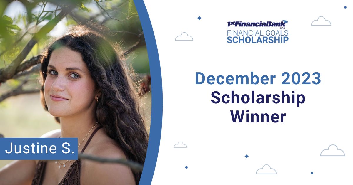 December 2023 1FBUSA Scholarship Winner- Justine S.