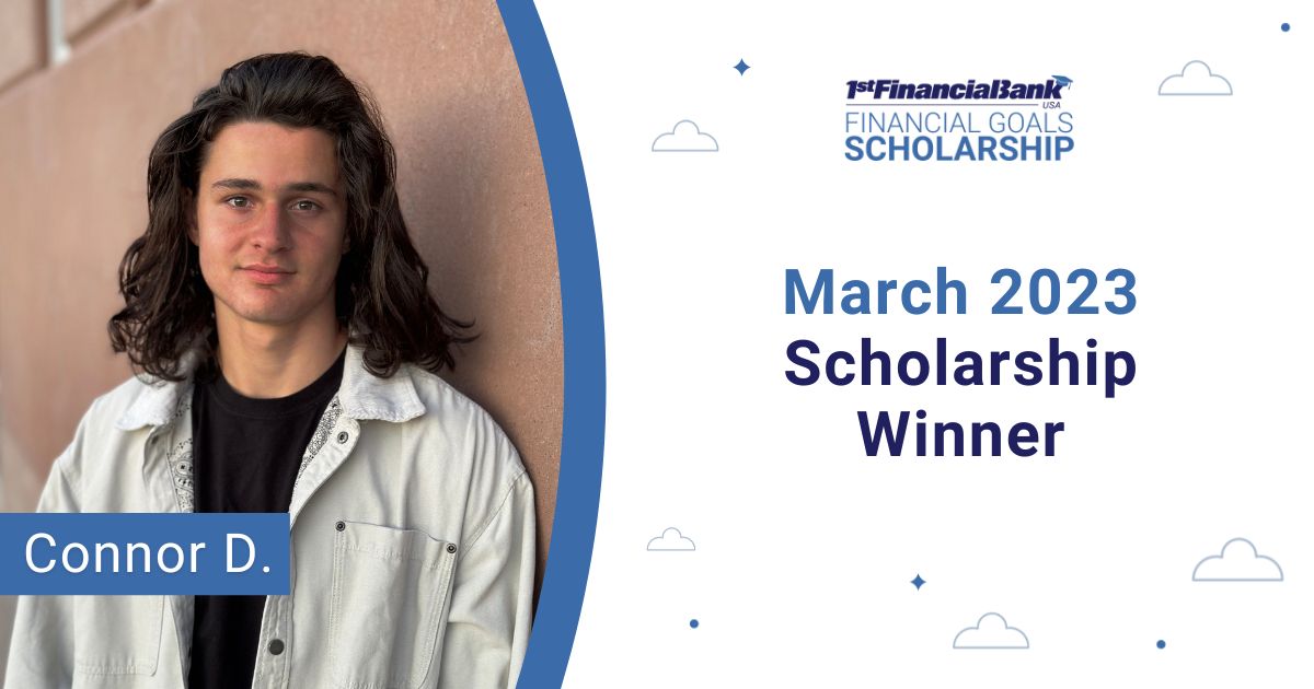 March 2023 1FBUSA Scholarship Winner- Connor D.